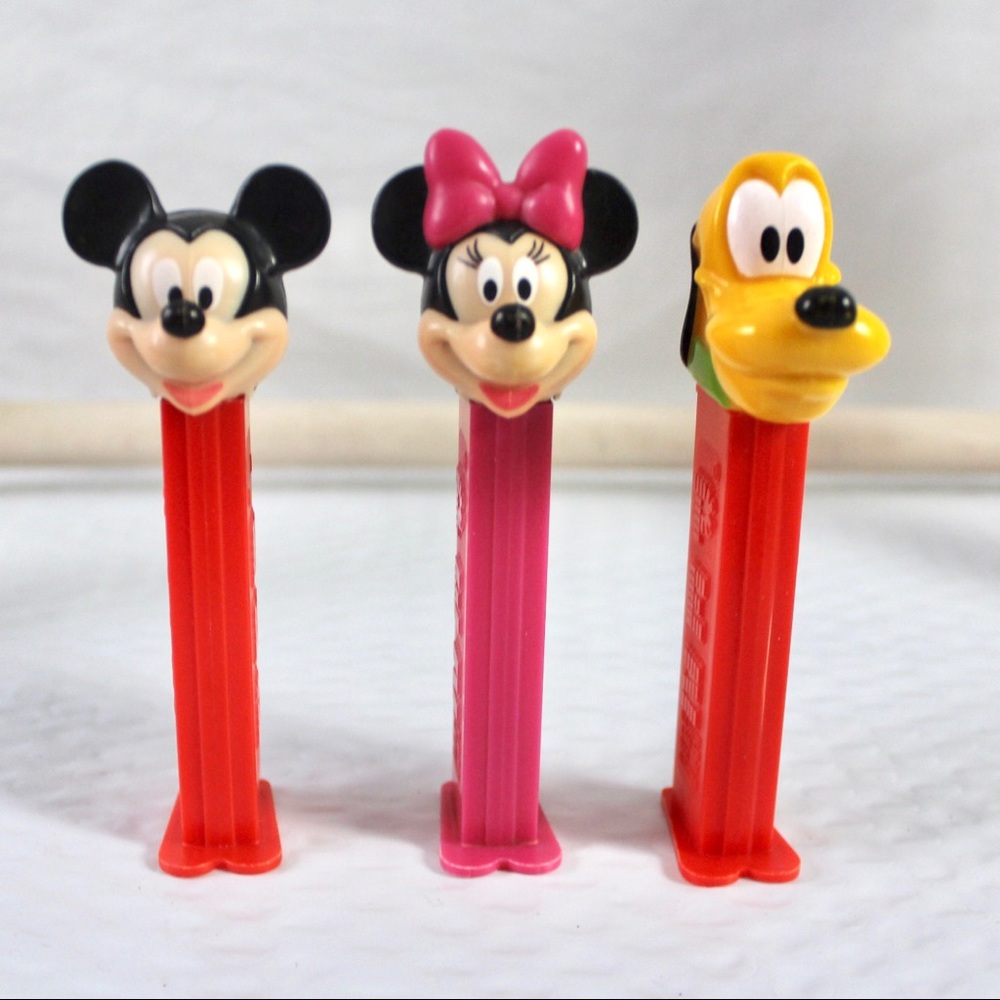 PEZ Mickey, Minnie, Goofy Made in Hungary Slovenia